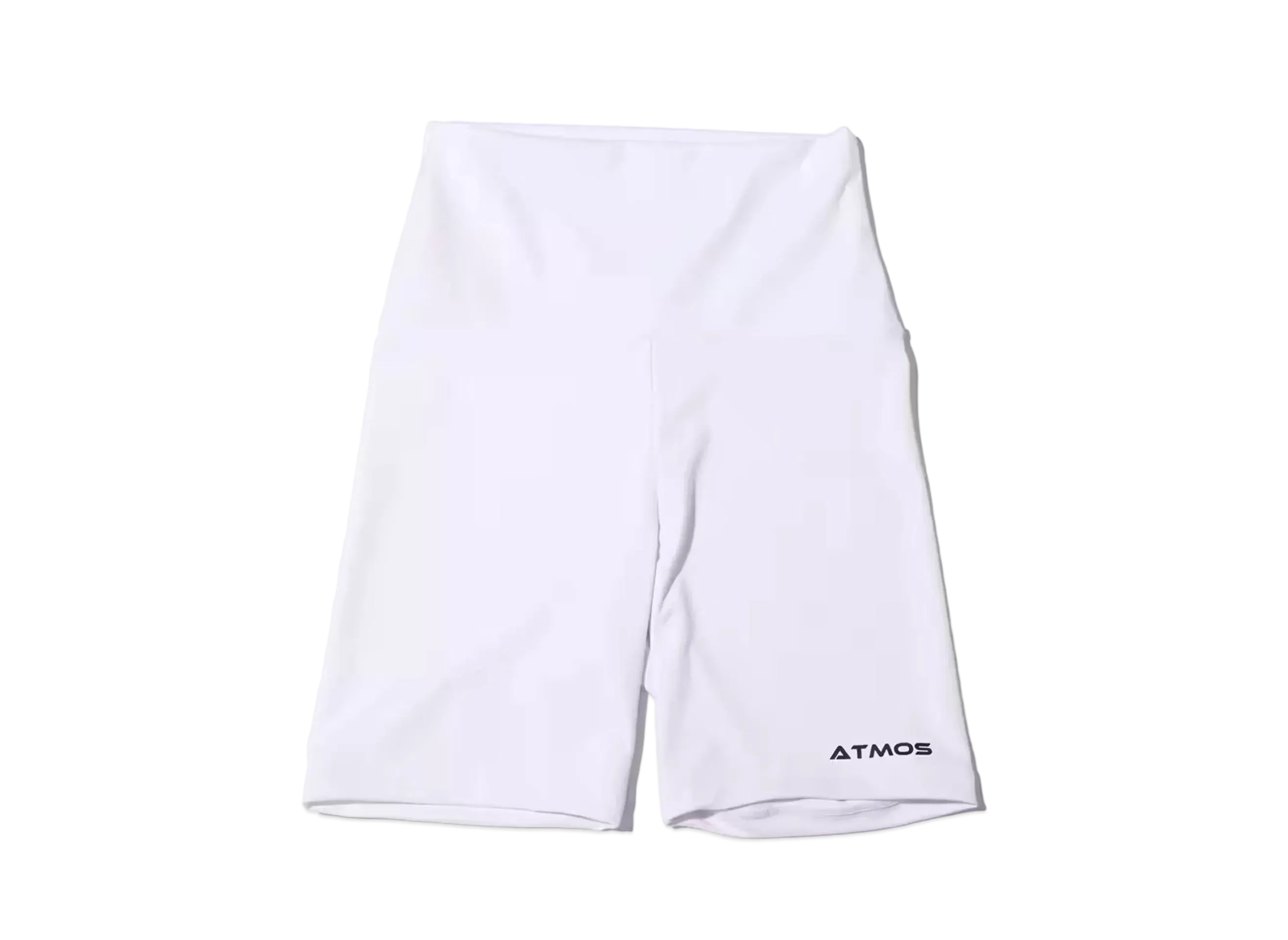 atmos pink Logo Biker Pants "White"