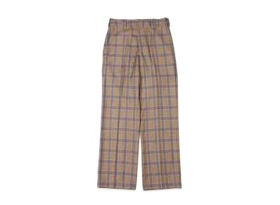atmos pink Checkered Semi-Wide Pants "Beige"
