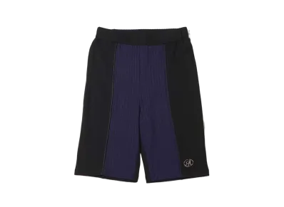 atmos pink Bicolor Ribbed Biker Pants "Navy"