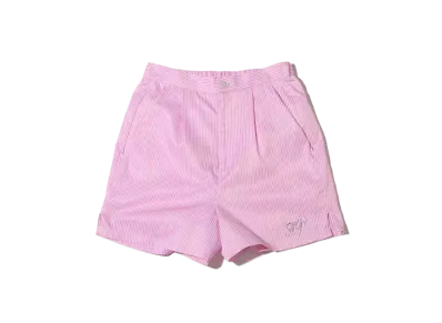 atmos pink Rhinestone Striped Shorts "Pink"