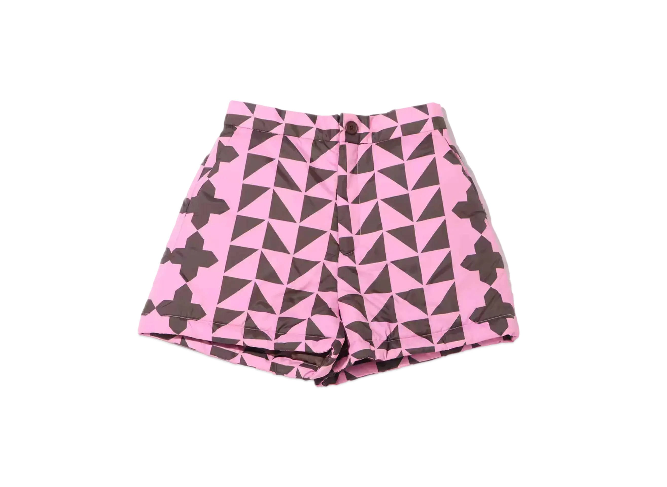 atmos pink Nakawata Quilt Gala Shorts "Pink/Brown"
