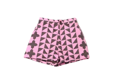 atmos pink Nakawata Quilt Gala Shorts "Pink/Brown"