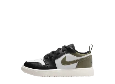Nike PS Jordan 1 Low ALT "Black/Medium Olive/Sail/White"