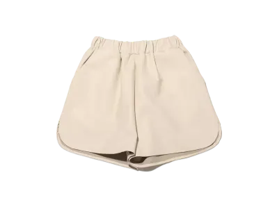 atmos pink Faux Leather Shorts "Ivory"