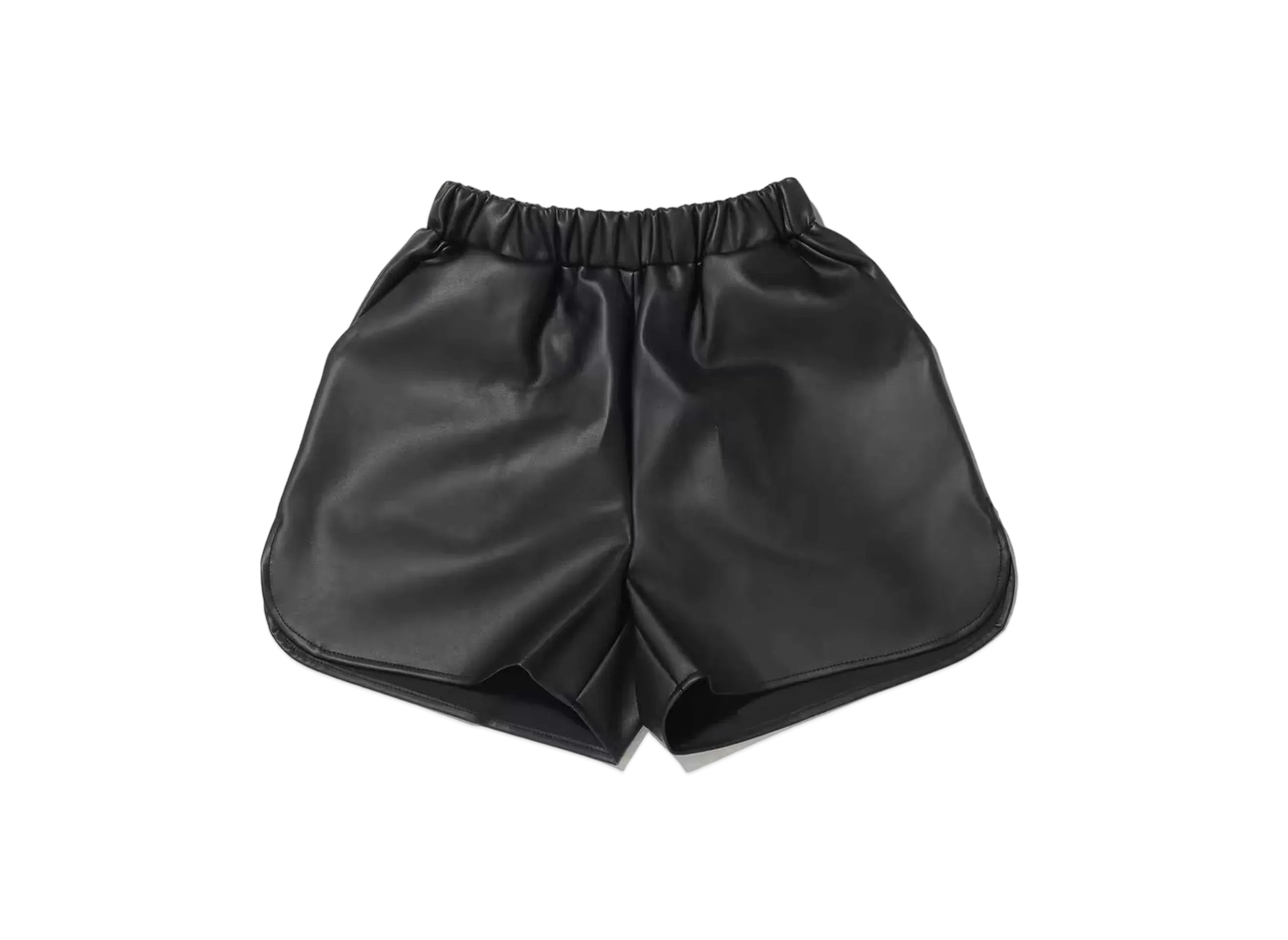 atmos pink Faux Leather Shorts "Black"