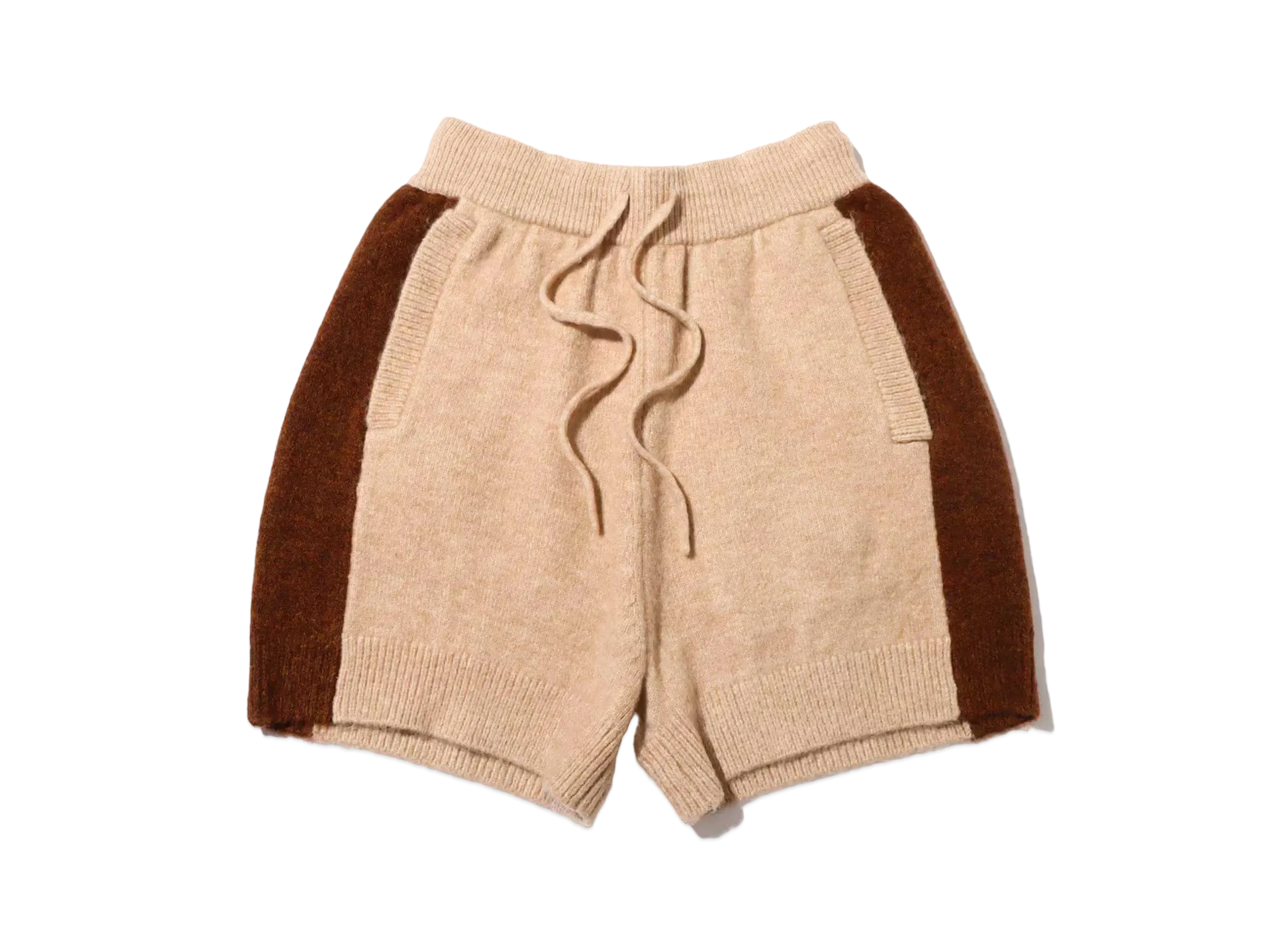 atmos pink x Riehata Bicolor Knit Pants "Beige"