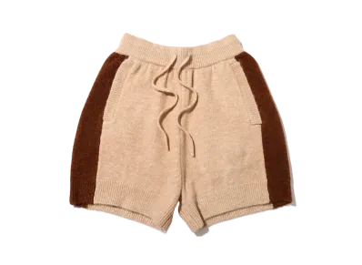 atmos pink x Riehata Bicolor Knit Pants "Beige"