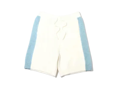 atmos pink x Riehata Bicolor Knit Pants "White"