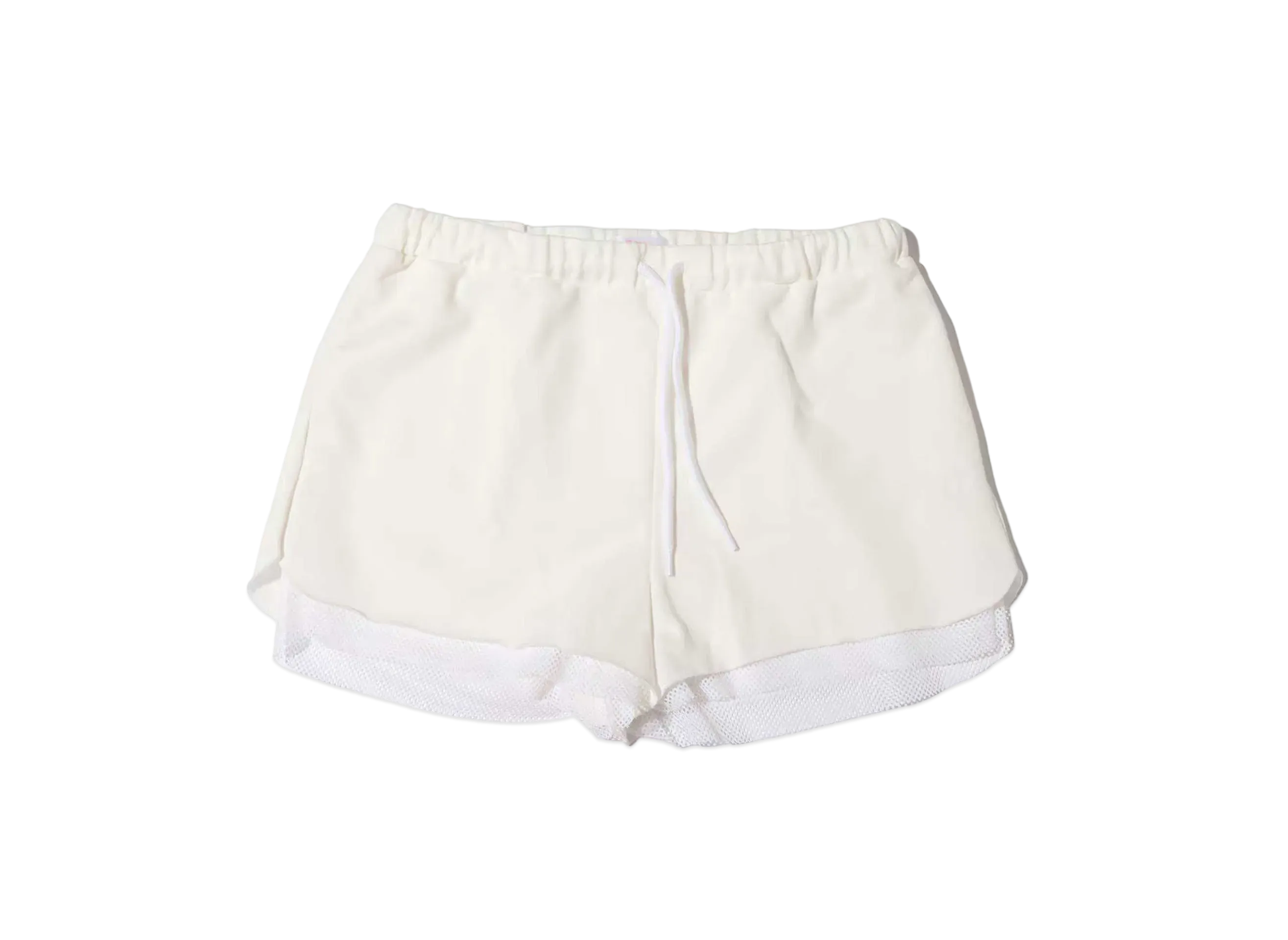 atmos pink Guacamole Mesh Layered Sweat Shorts "White"