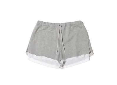 atmos pink Guacamole Mesh Layered Sweat Shorts "Gray"