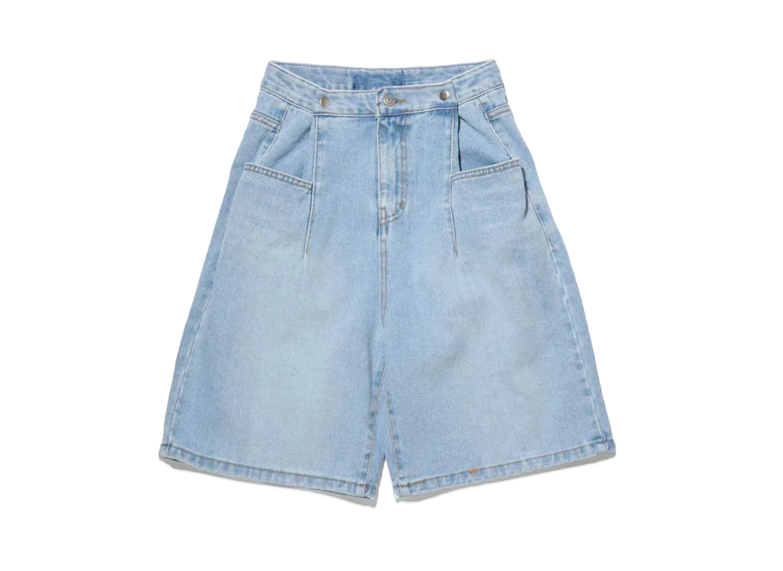 atmos pink Waist Button Half Denim Pants "Denim"