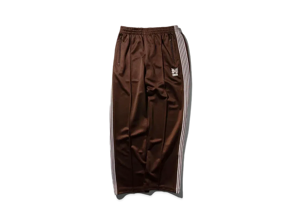 UNION x NEEDLES Track Pants - Poly Smooth "Brown"
