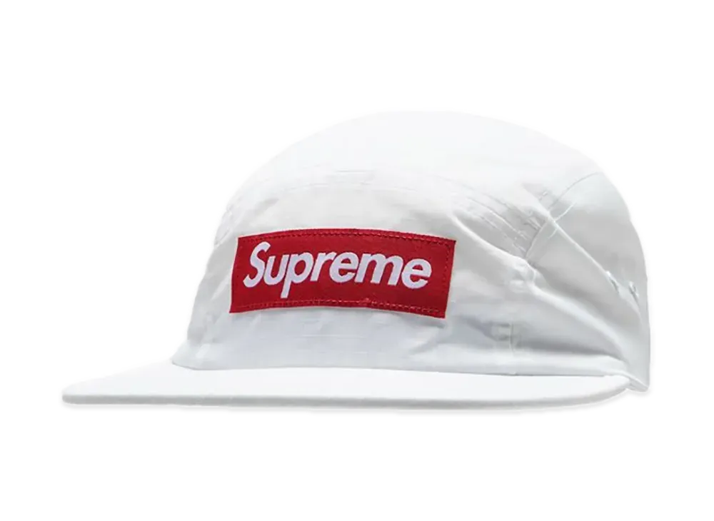 Supreme Waxed Ripstop Camp Cap "White"