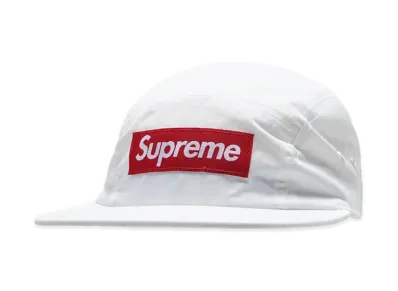 Supreme Waxed Ripstop Camp Cap "White"