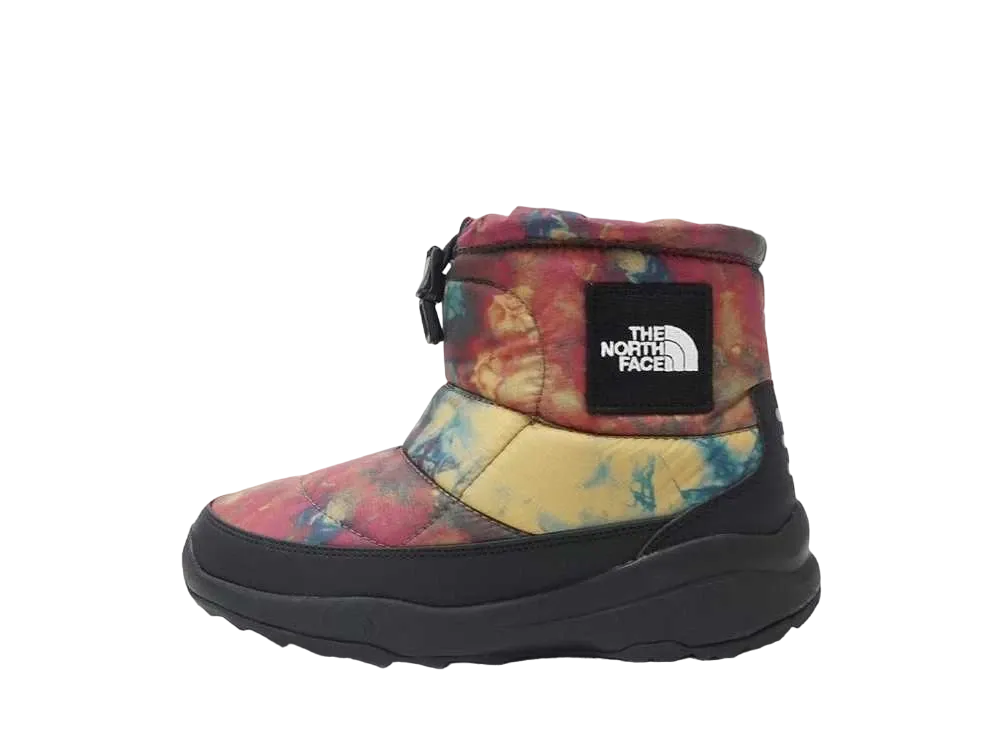 The North Face KIDS Nuptse Bootie Logo Short SE "Ice Dyed Print/TNF Black"