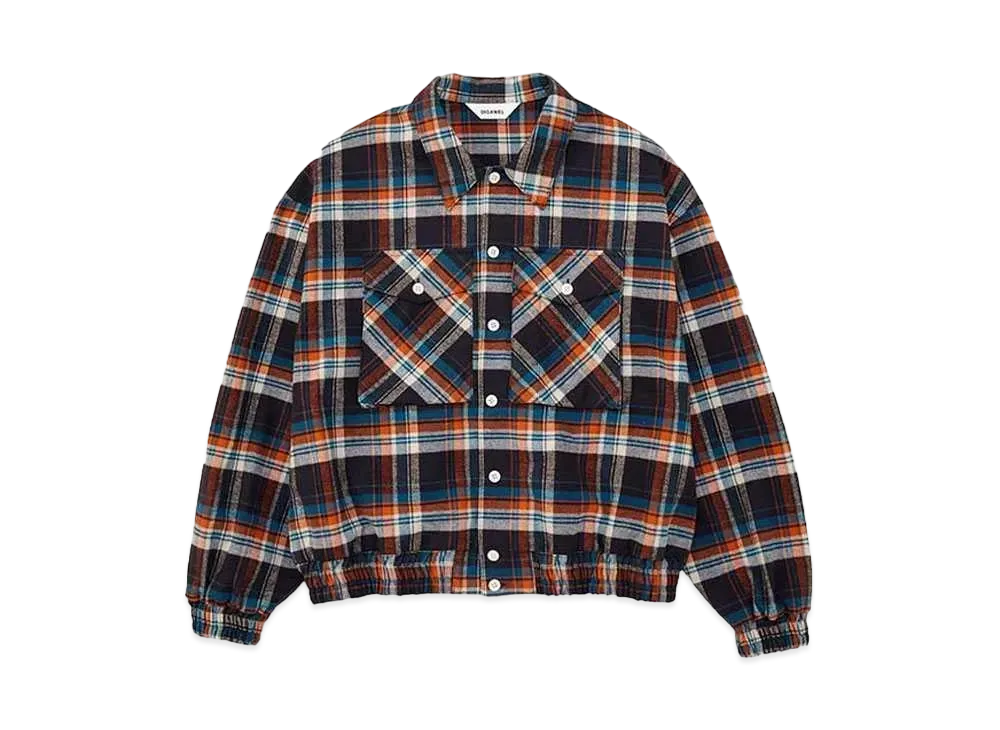 DIGAWEL Check Shirt Blouson "Orange/Green"