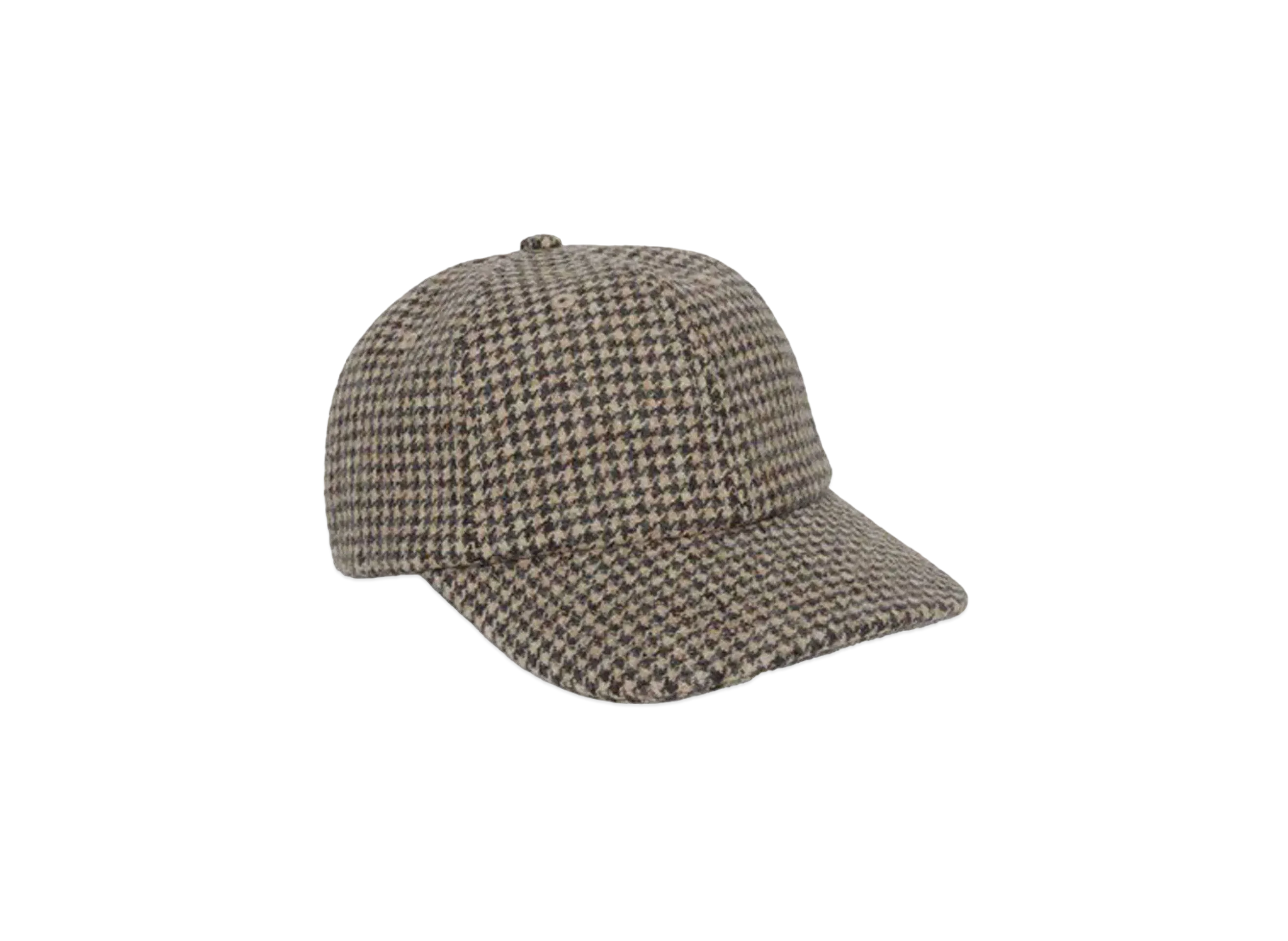 JJJJound Weekend Wool Cap "Brown Houndstooth"