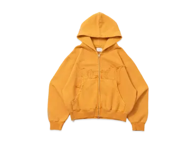 BLESS U Pigment Zip Hoodie "Yellow"