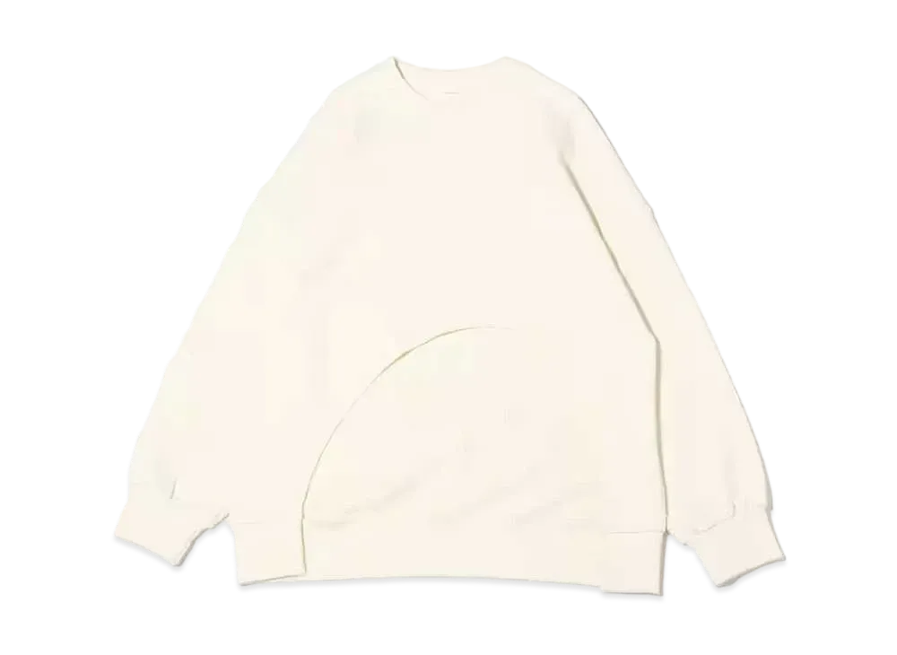 atmos pink Front Cutting Deformed Tops "White"