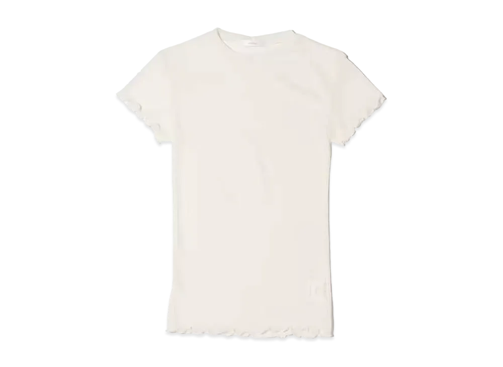 atmos pink Mellow Organdy Fitted Tops "Ivory"