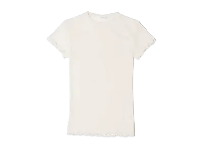 atmos pink Mellow Organdy Fitted Tops "Ivory"