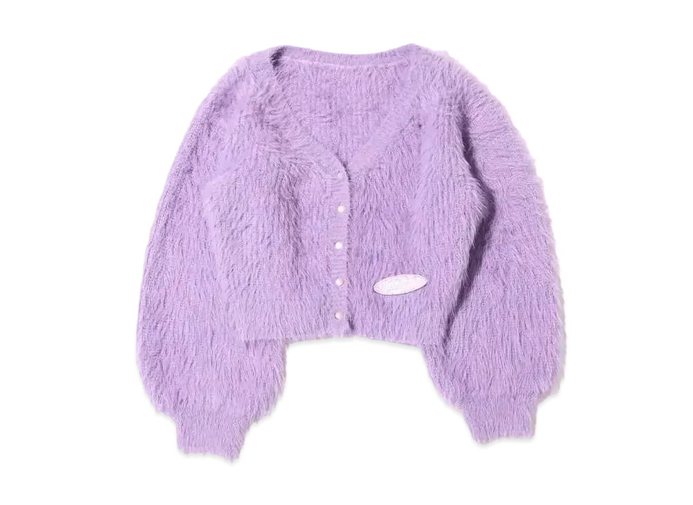 atmos pink x Girls Girls Mohair Cardigan "Lavender"