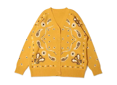 atmos pink x Riehata Paisley Gala Cardigan "Yellow"