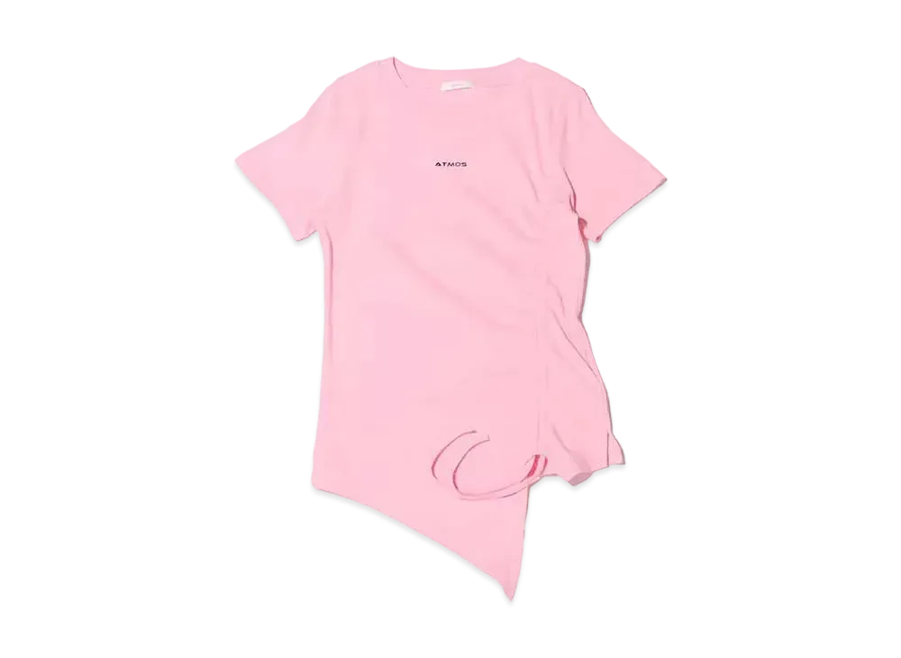 atmos pink Side Shibori Logo Tops "Pink"
