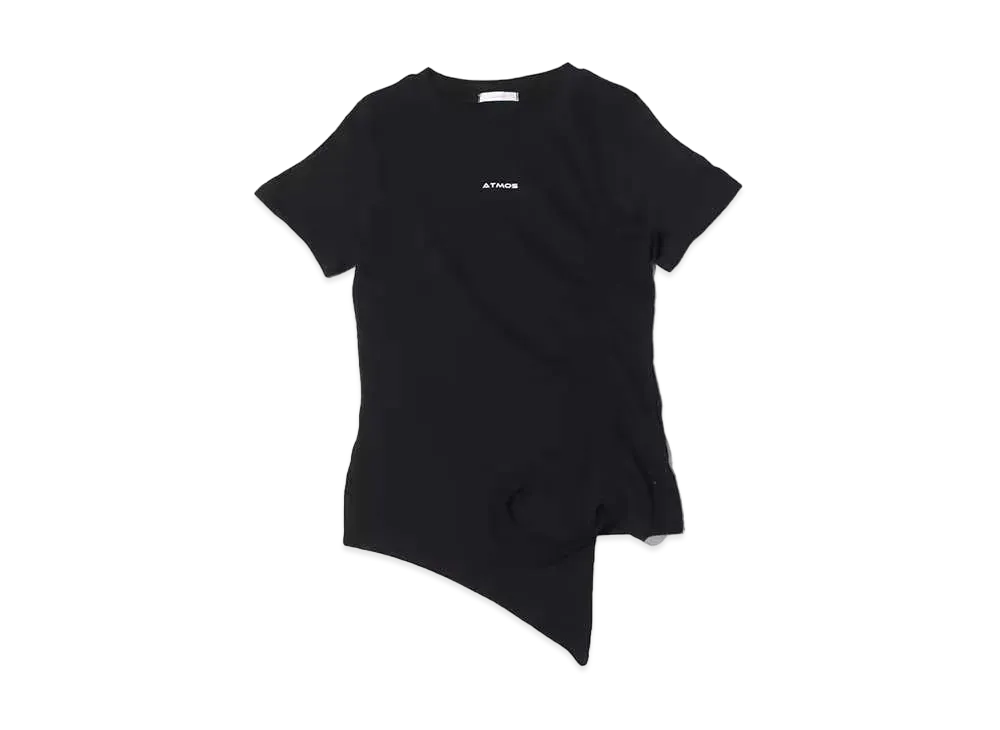 atmos pink Side Shibori Logo Tops "Black"