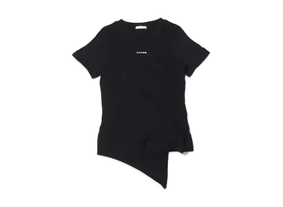 atmos pink Side Shibori Logo Tops "Black"