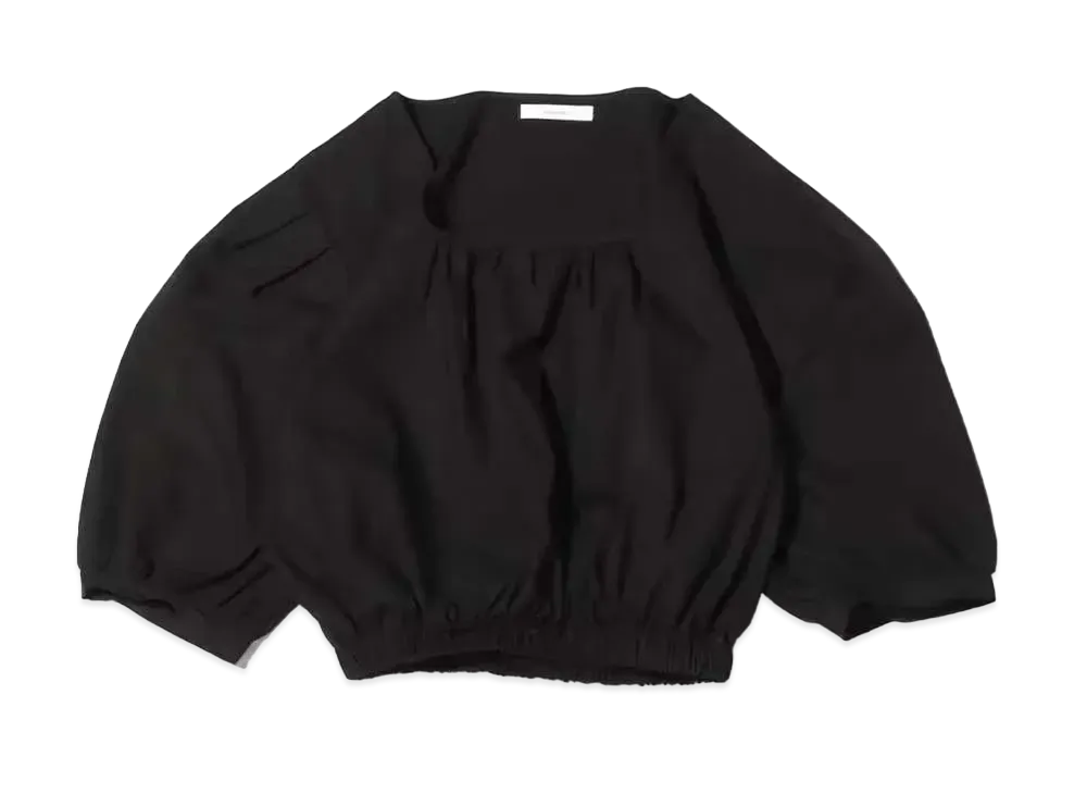 atmos pink Puff Shoulder Mini Bamboo Blouse "Black"