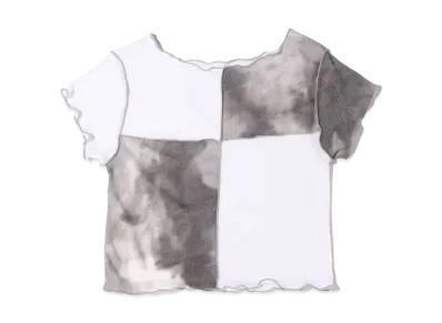 atmos pink Tie-Dye High-Shoku Mellow Tops "White"