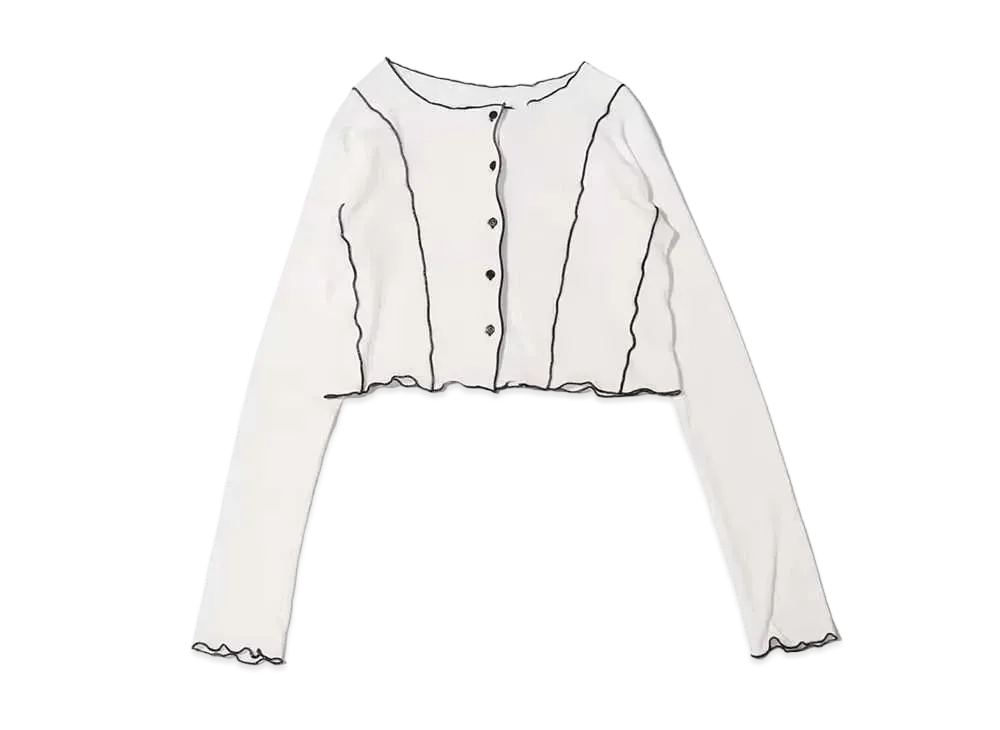 atmos pink Mellow Cardigan Tops "White"