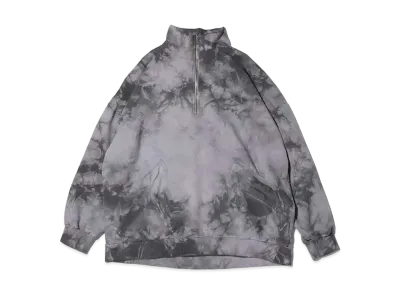 atmos pink Tie-Dye Half-Zip Tops "Gray"