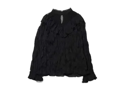 atmos pink Atmos Pink Neck Lace Blouse "Black"