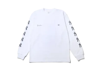 NEW ERA MLB Apparel Regular Fit Long Sleeve Cotton T-Shirt New York Yankees "White"