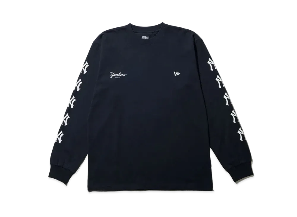 NEW ERA MLB Apparel Regular Fit Long Sleeve Cotton T-Shirt New York Yankees "Navy"