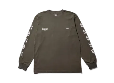 NEW ERA MLB Apparel Regular Fit Long Sleeve Cotton T-Shirt San Diego Padres "Moss"