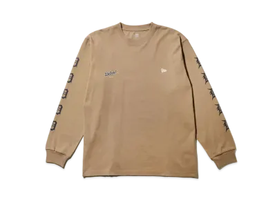 NEW ERA MLB Apparel Regular Fit Long Sleeve Cotton T-Shirt Detroit Tigers "Milk Tea"