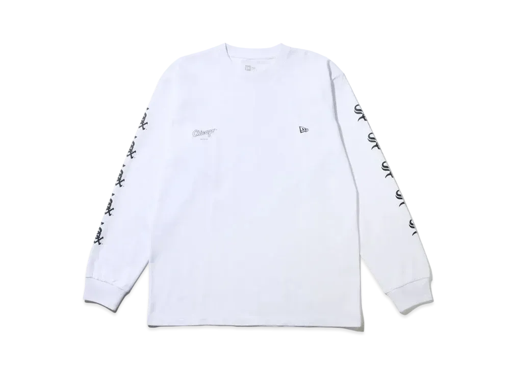NEW ERA MLB Apparel Regular Fit Long Sleeve Cotton T-Shirt Chicago White Sox "White"