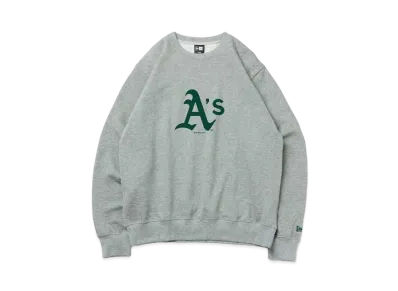 NEW ERA MLB Apparel Fleece Sweat Crewneck Oakland Athletics "Gray"