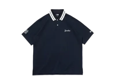 NEW ERA MLB Apparel Short Sleeve Oversized Polo Shirt New York Yankees "Navy"