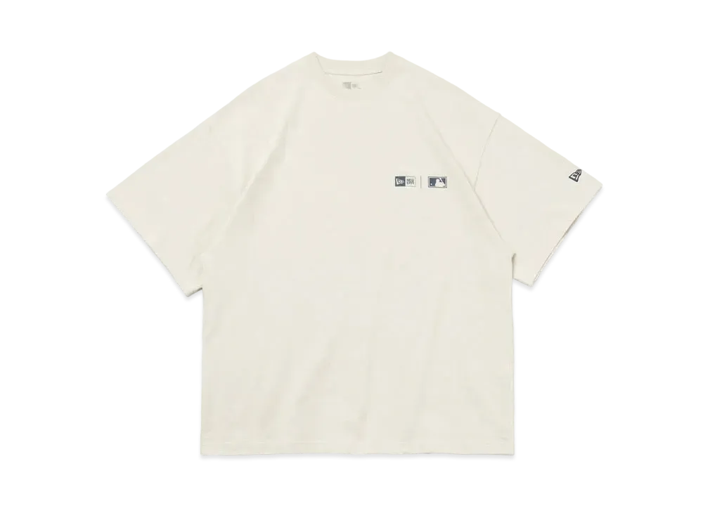 NEW ERA MLB Apparel Short Sleeve Oversized Cotton T-Shirt Cooperstown "Stone"