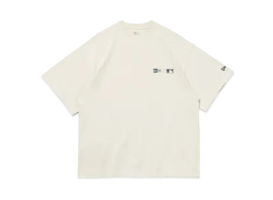 NEW ERA MLB Apparel Short Sleeve Oversized Cotton T-Shirt Cooperstown "Stone"