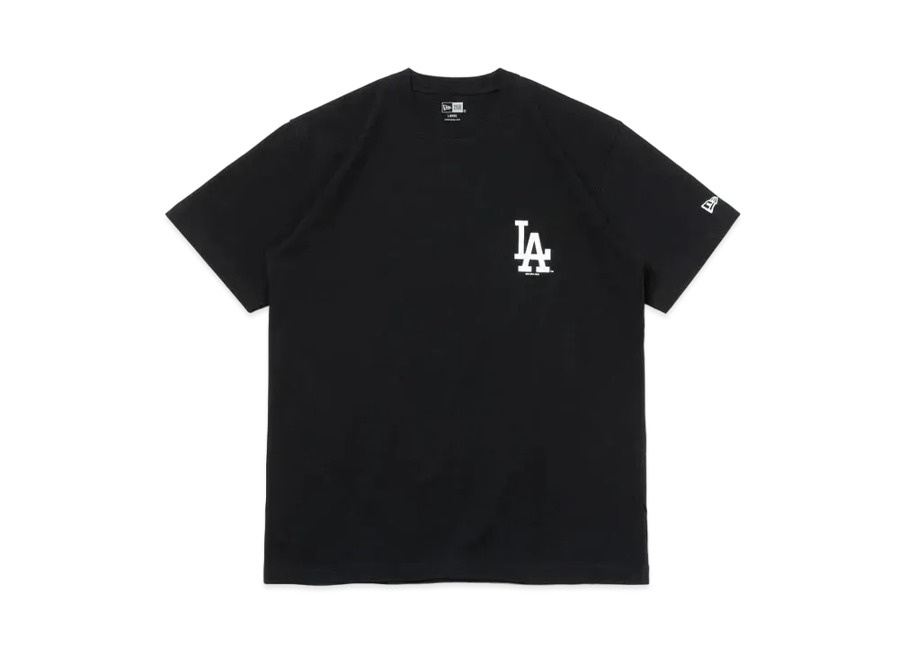 NEW ERA MLB Apparel Regular Fit Short Sleeve Cotton T-Shirt World Series Los Angeles Dodgers "Black"