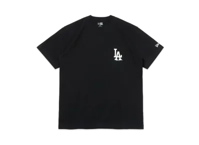 NEW ERA MLB Apparel Regular Fit Short Sleeve Cotton T-Shirt World Series Los Angeles Dodgers "Black"