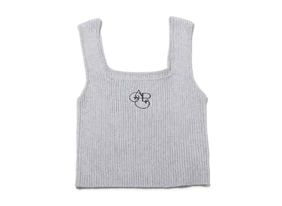 atmos pink Rib Knit Short Tank Top "Gray"