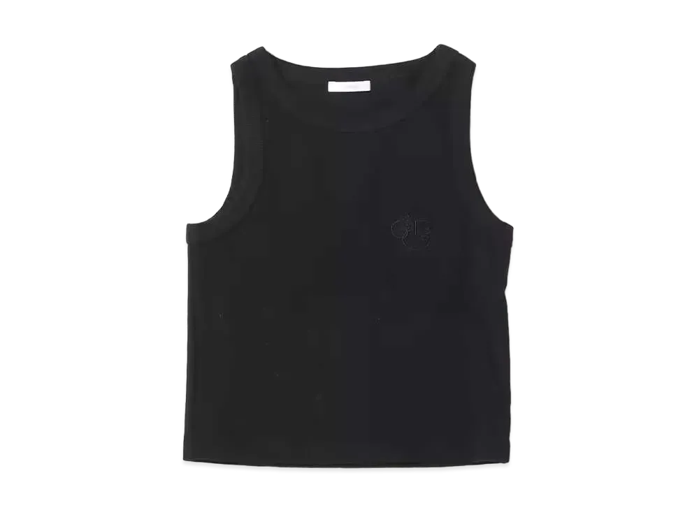 atmos pink Ribbed Amethyst Tank Top "Black"
