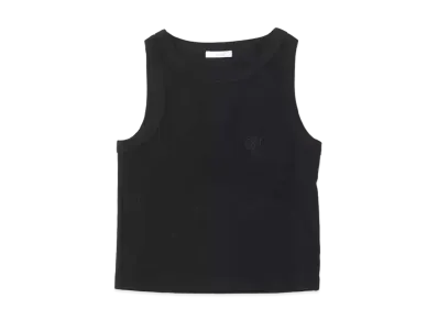 atmos pink Ribbed Amethyst Tank Top "Black"