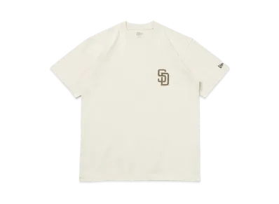 NEW ERA MLB Apparel Regular Fit Short Sleeve Cotton T-Shirt World Series San Diego Padres "Stone"